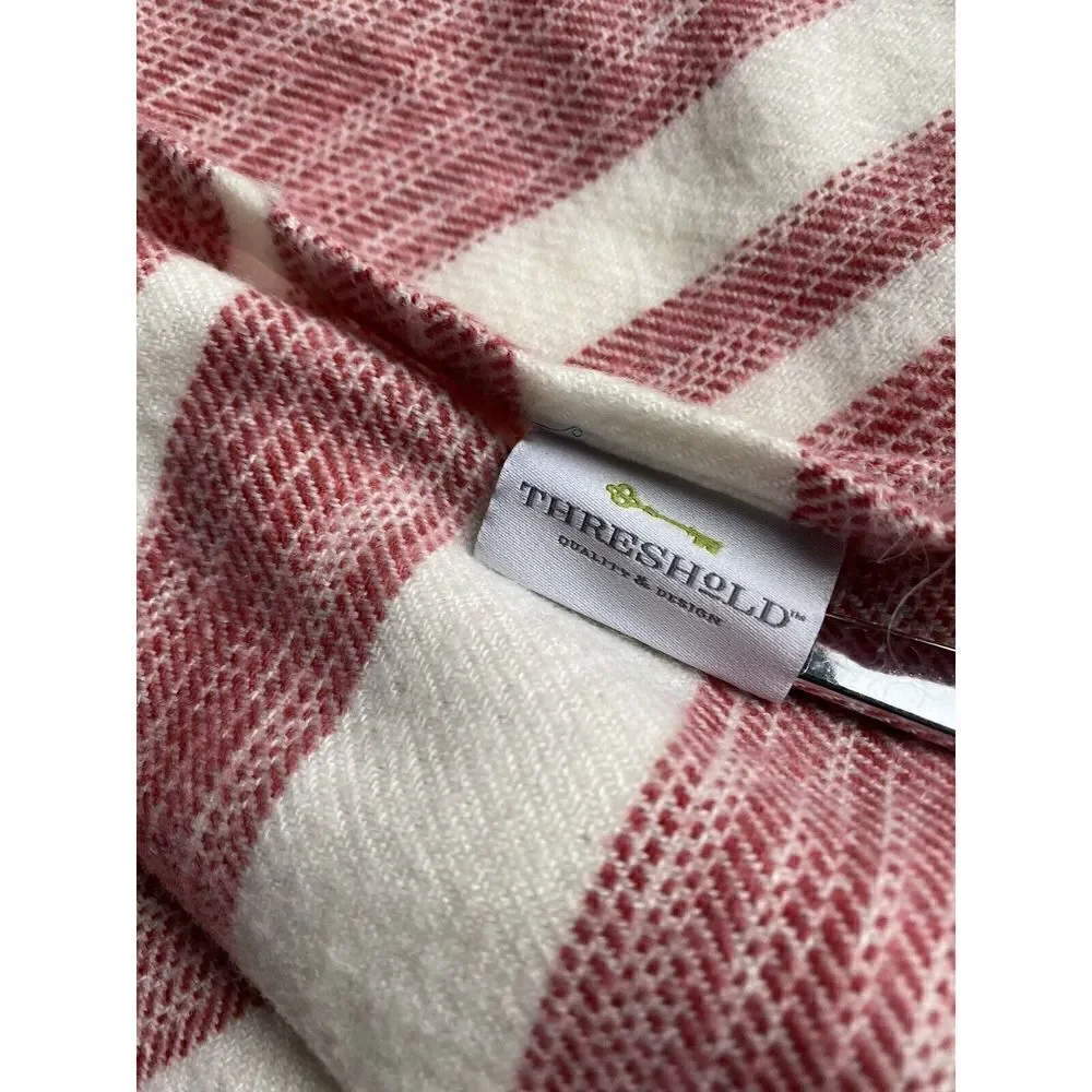 Threshold Blocked Striped Throw Blanket
